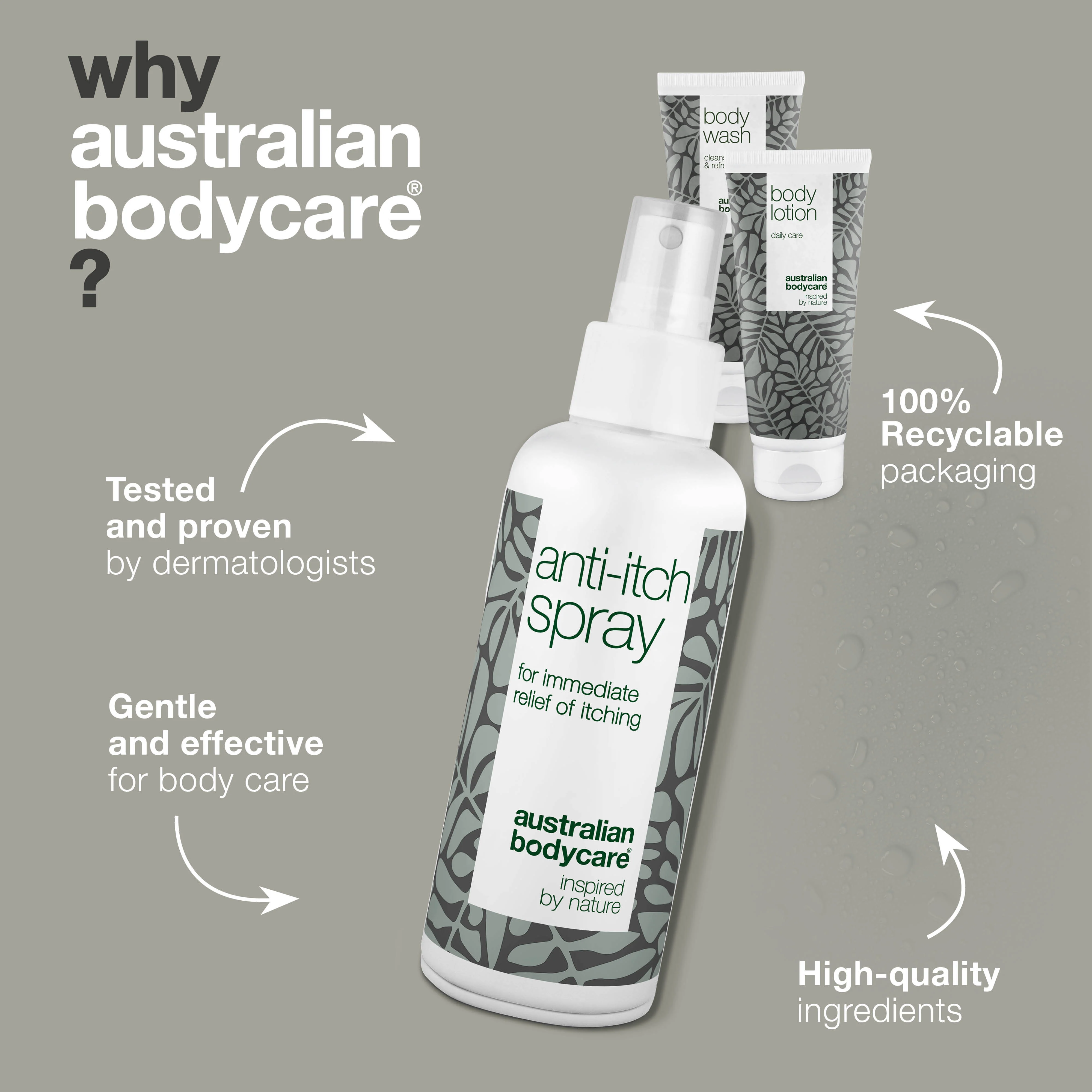 Set for itchy skin all over the body — 3 products to soothe skin irritation and an itchy body - Image 4