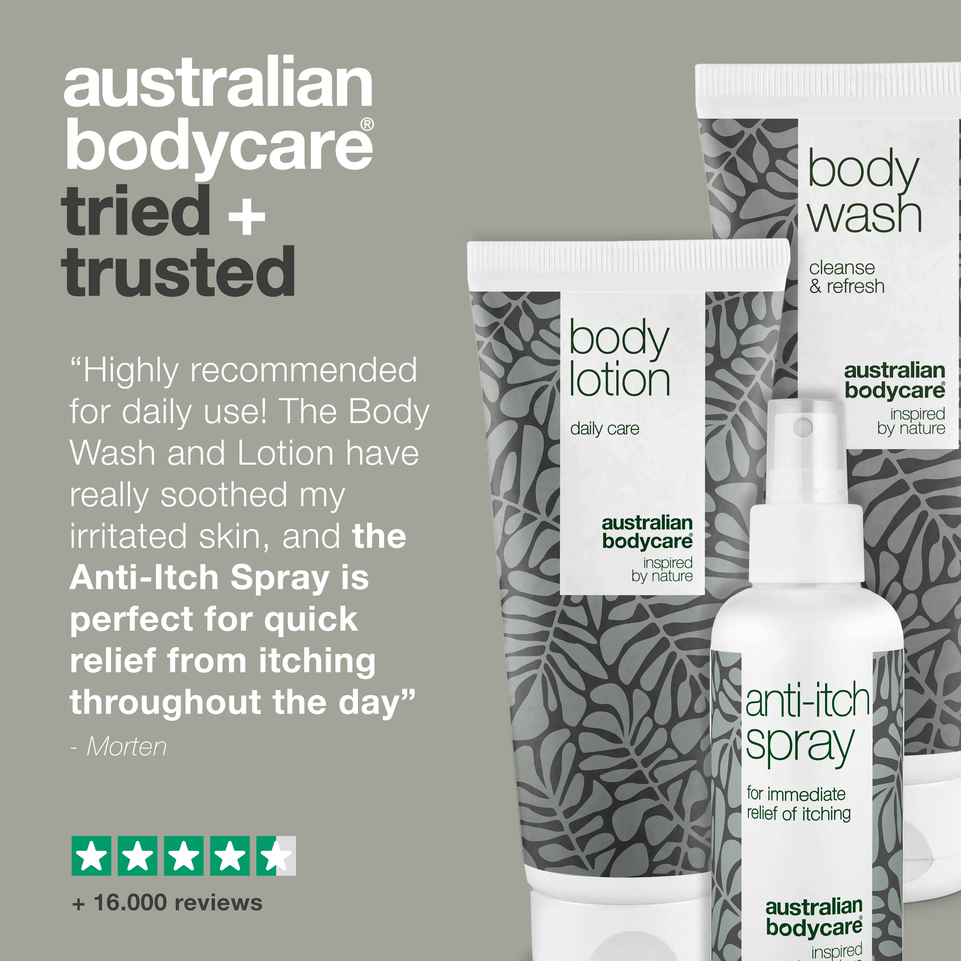 Set for itchy skin all over the body — 3 products to soothe skin irritation and an itchy body - Image 5