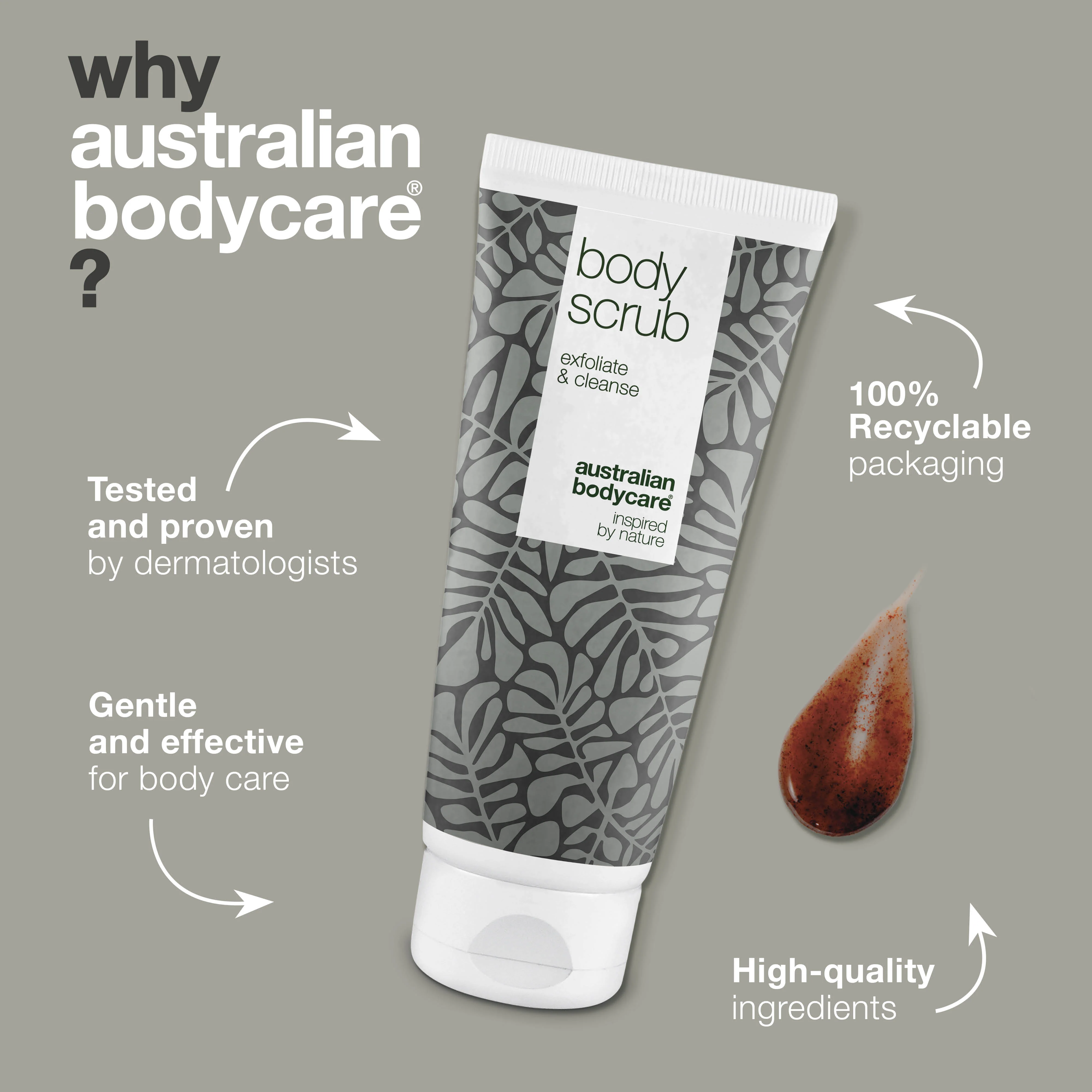 Exfoliating Tea Tree Body Scrub for spots and congested skin — Deep cleansing scrub with 100% natural Tea Tree Oil, also for intimate use - Image 4