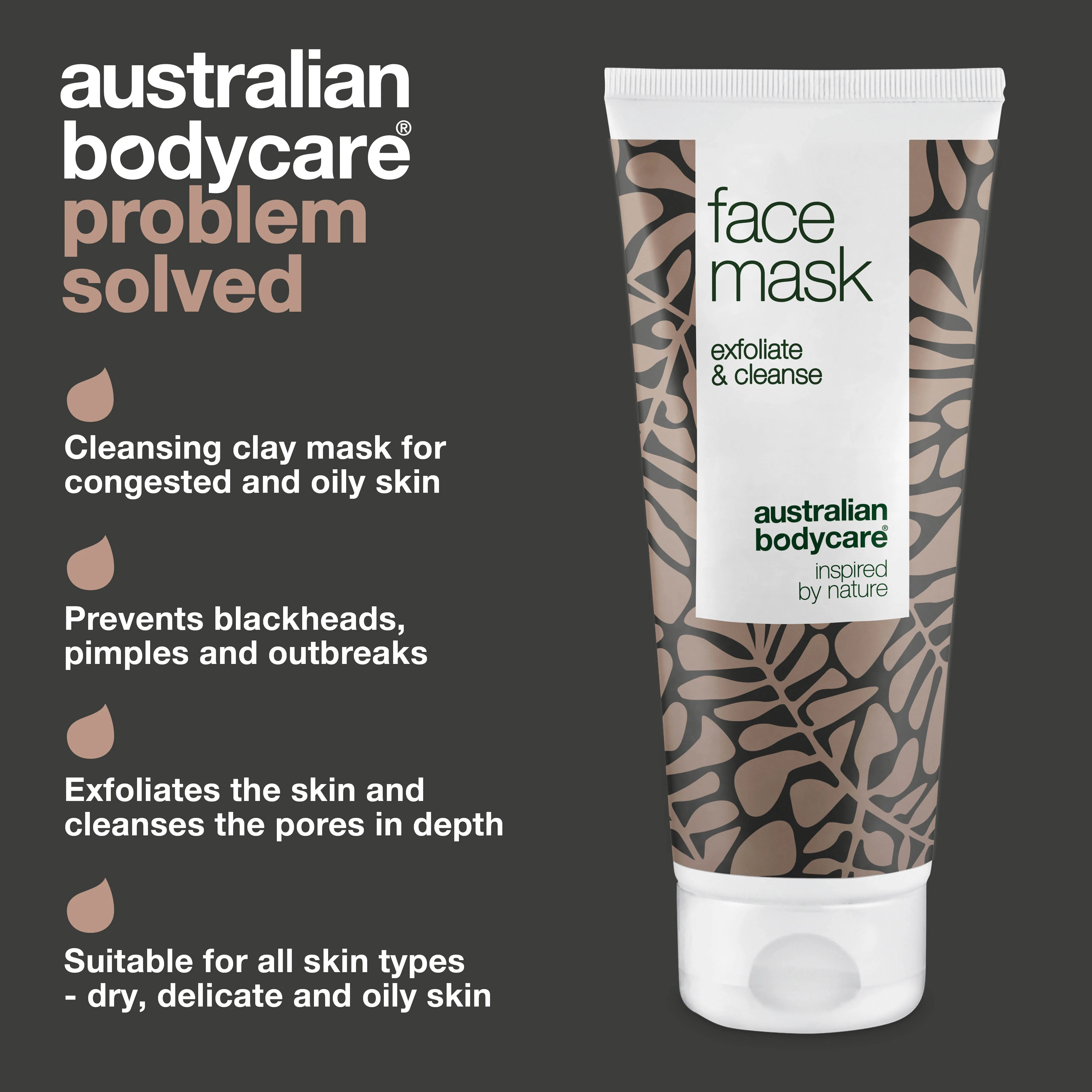 Cleansing face mask for congested and oily skin — Deep cleansing clay mask for men and women, to get rid of blackheads and pimples - Image 3