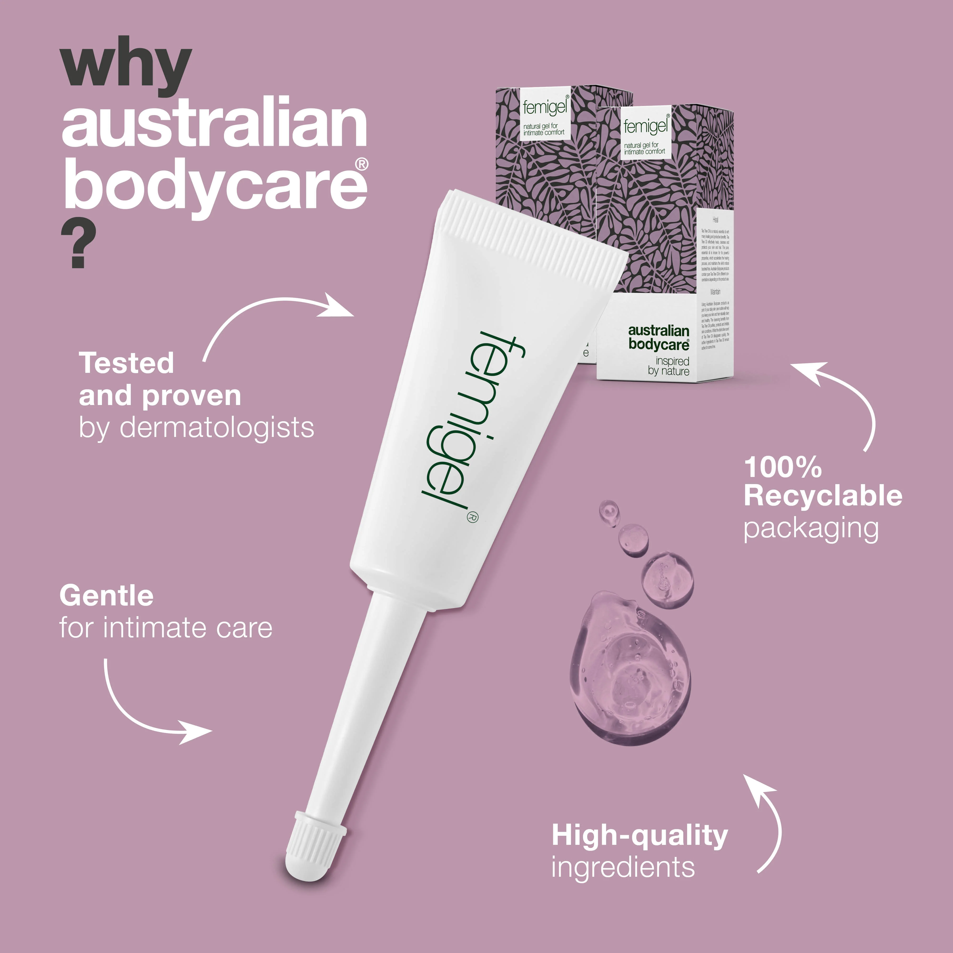 30 x Femigel intimate gel — Nourishing gel for vagial dryness and vaginal odour - Image 4