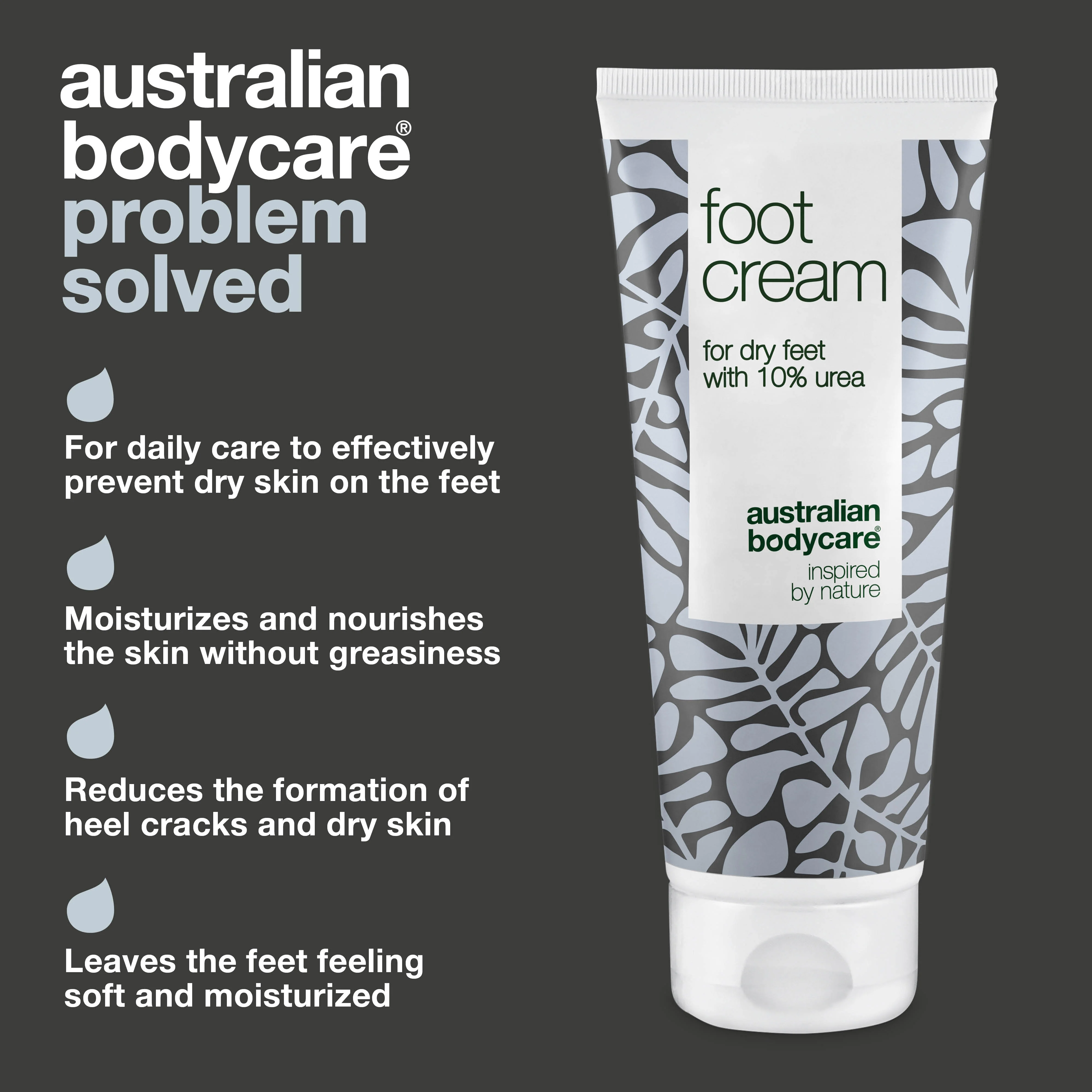 Foot Cream with 10% urea for dry feet — Nurturing foot cream for dry skin on feet with 100% natural Tea Tree Oil - Image 3