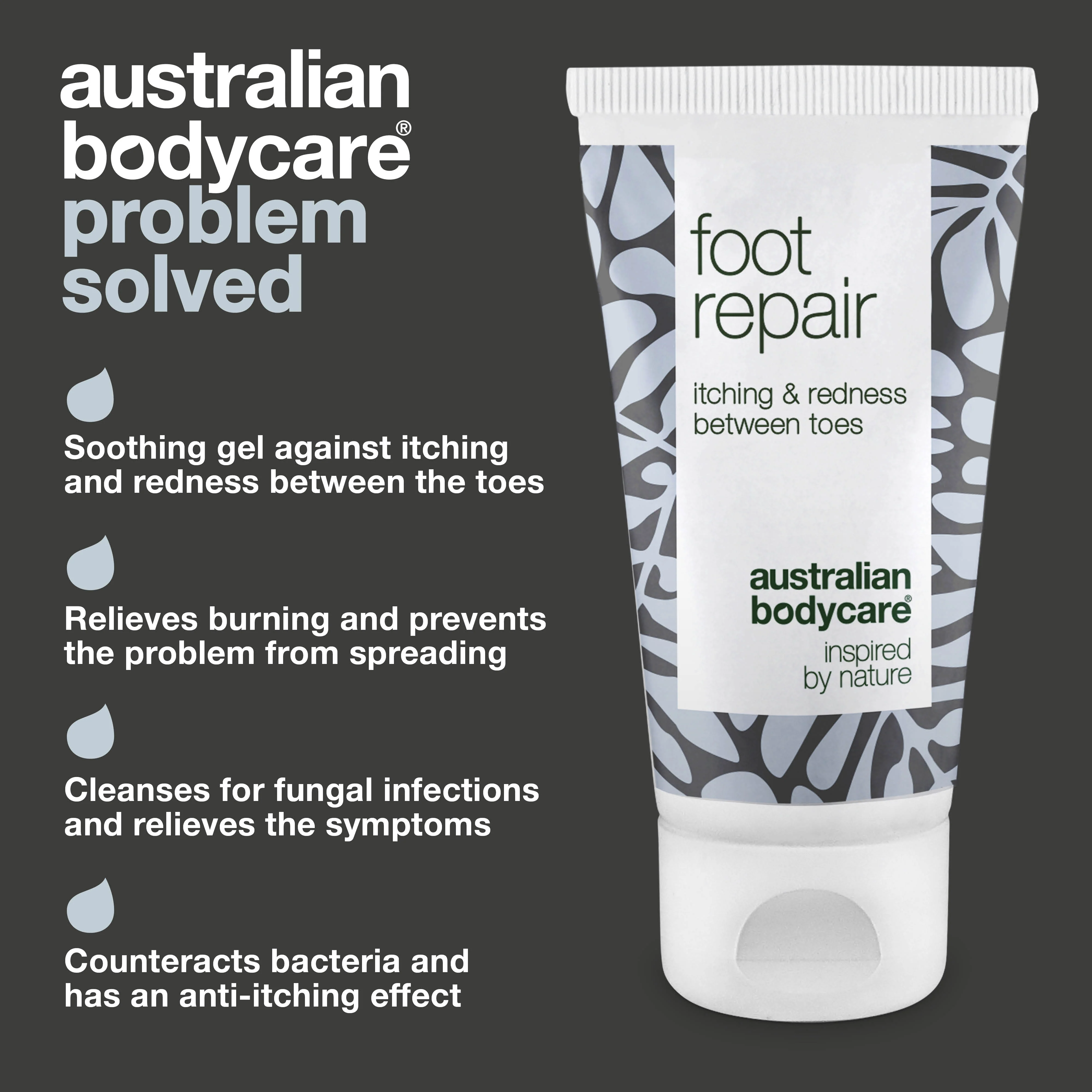 Foot Gel for Red & Itchy Toes  — Get relief from itching, stinging, and redness between your toes with this soothing gel. Contains natural 4-terpineol, known from Tea Tree Oil. Ideal for daily care and relief. - Image 3