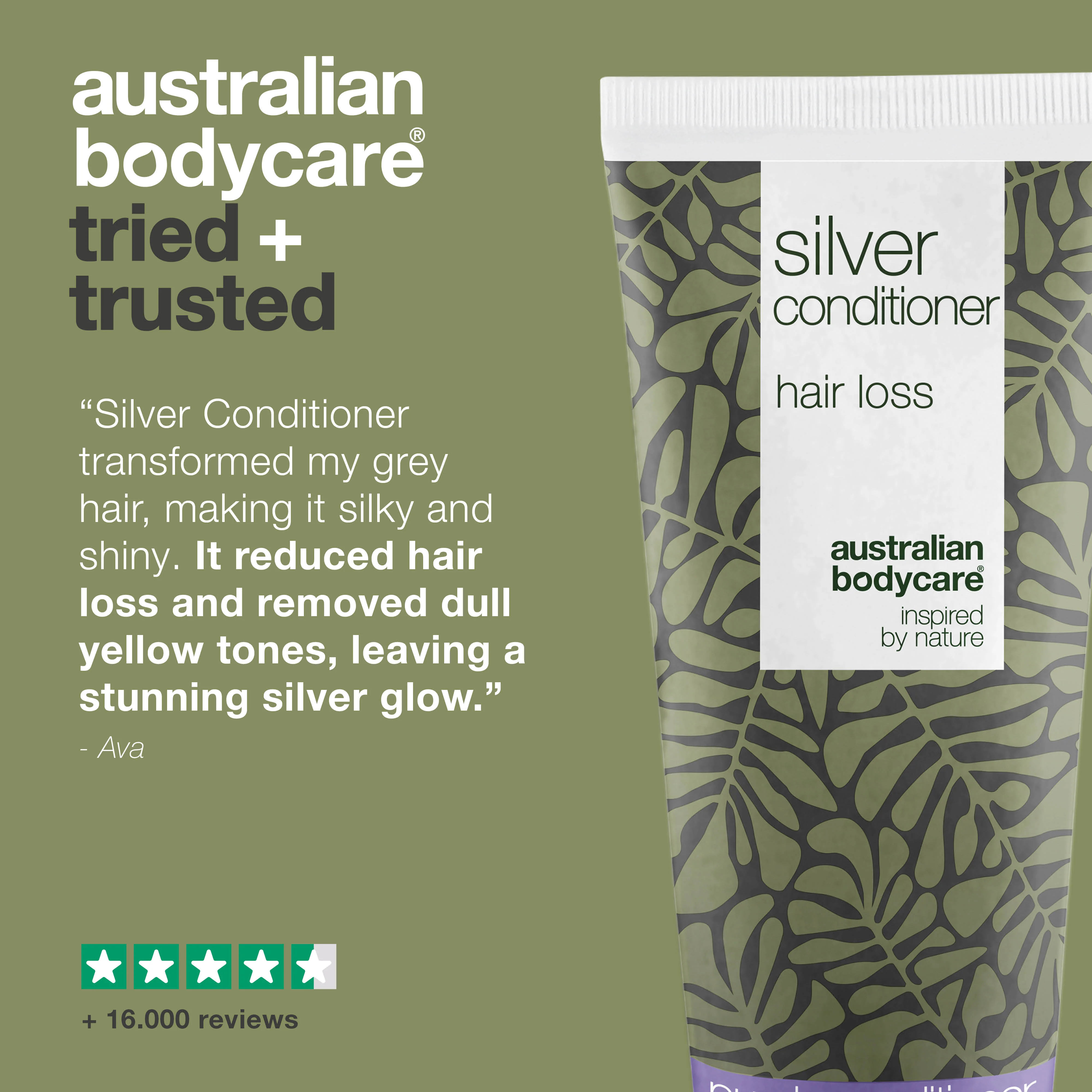 Silver Conditioner for Grey and Blonde Hair – Hair Loss Care — Nourish grey and blonde hair with Silver Conditioner. Reduces hair loss, neutralizes yellow tones, and leaves hair soft and shiny. - Image 5
