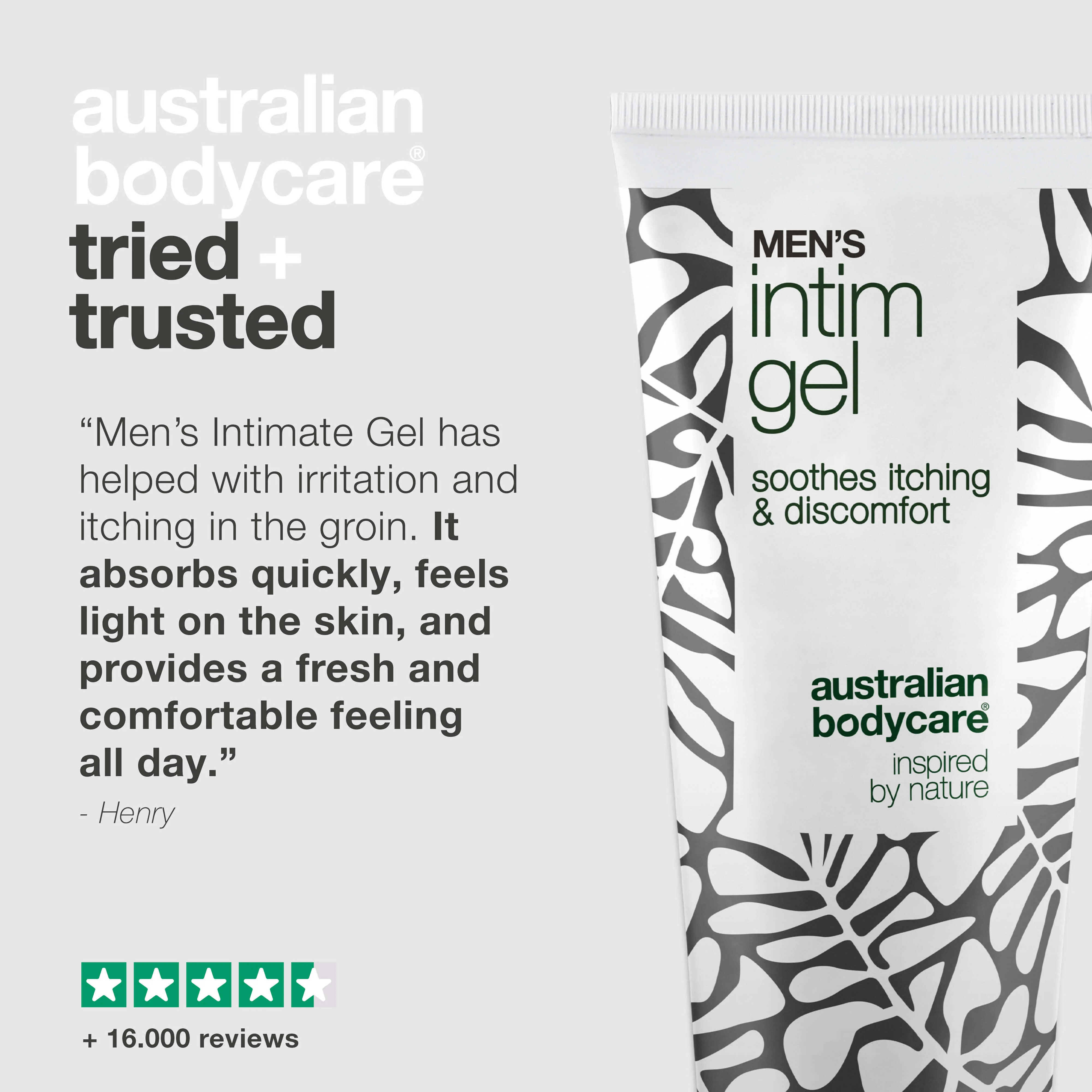 Men’s Intimate Gel – Relieves itching & irritation — Say goodbye to itching with Men’s Intimate Gel. Keeps skin fresh and balanced with a non-greasy, fast-absorbing formula. - Image 5