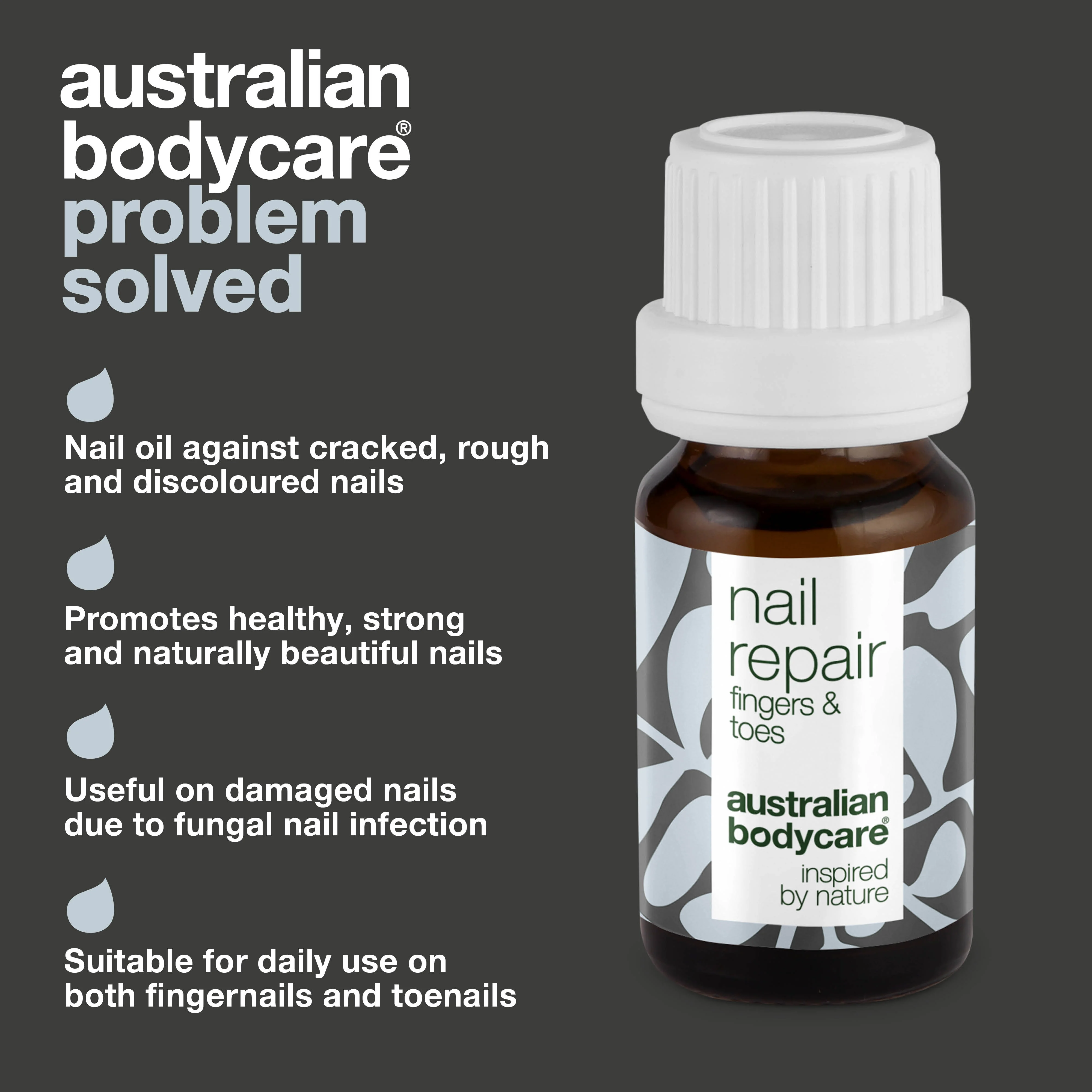 Nail Oil for Cracked and Discoloured Nails — Restore the health of your nails with our nail oil. It combats cracked, rough, and discoloured nails using natural 4-terpineol, known from Tea Tree Oil, and vitamin E. - Image 3