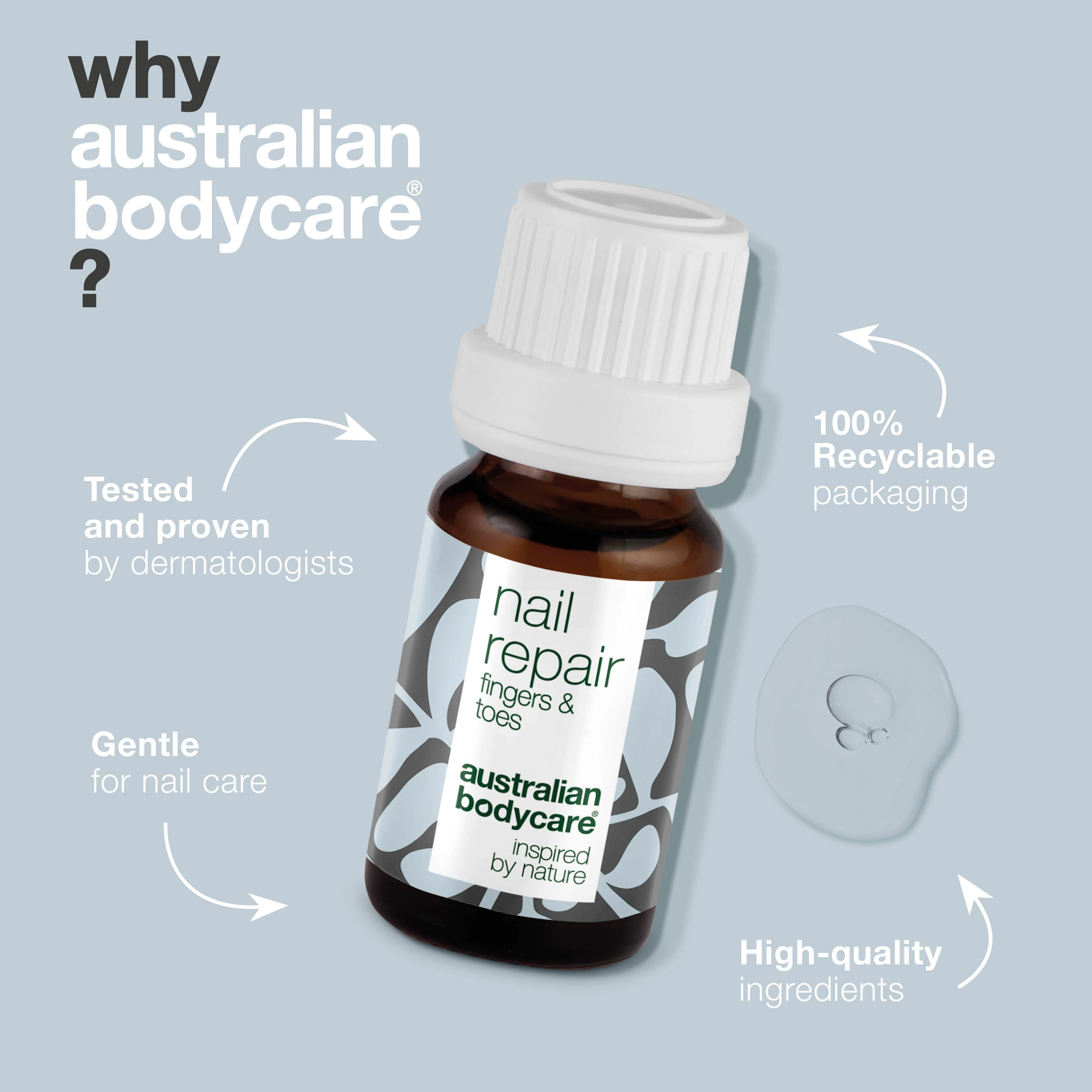 Nail Oil for Cracked and Discoloured Nails — Restore the health of your nails with our nail oil. It combats cracked, rough, and discoloured nails using natural 4-terpineol, known from Tea Tree Oil, and vitamin E. - Image 4