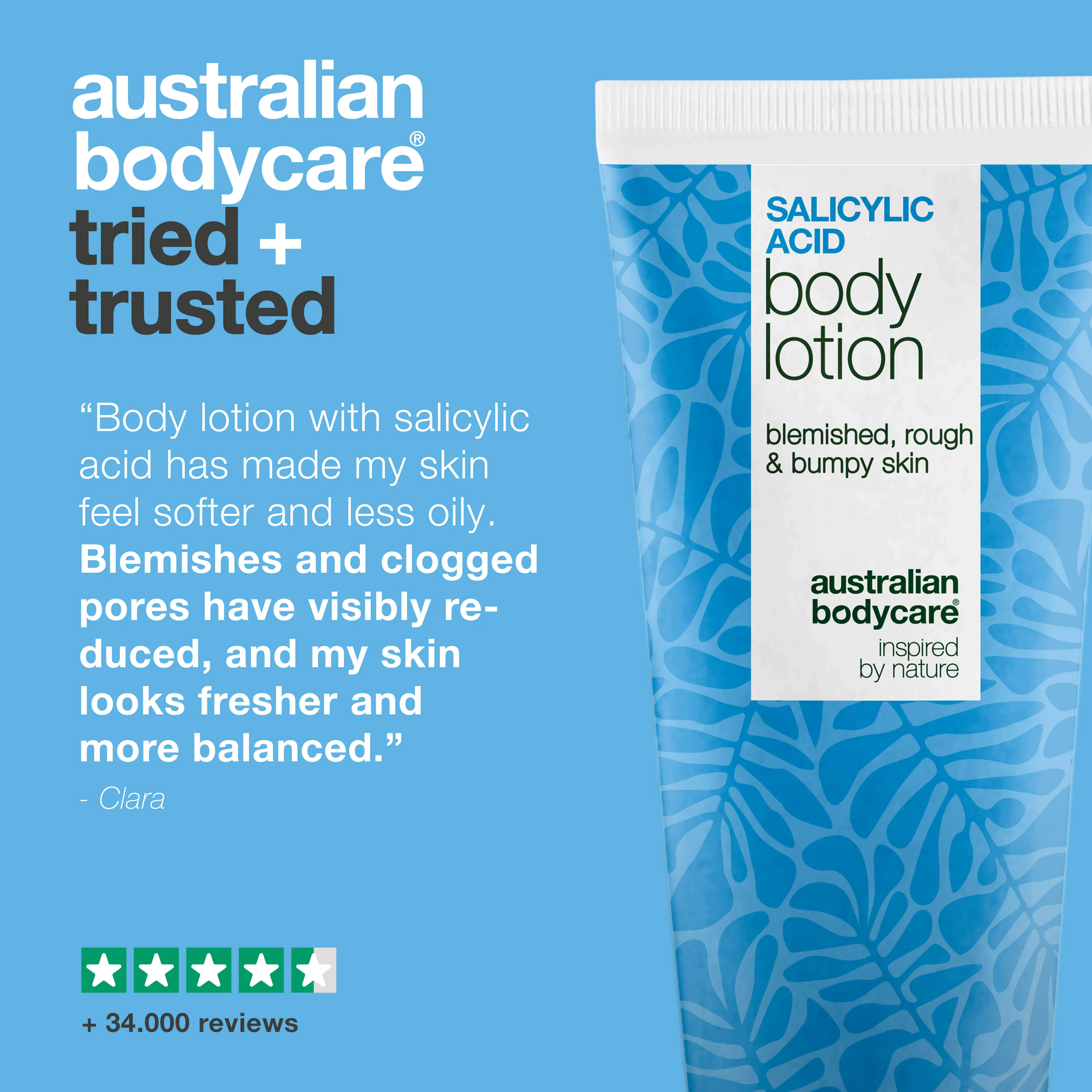 Body lotion with salicylic acid – for blemishes and dry skin — Body lotion with salicylic acid exfoliates, hydrates, and helps reduce blemishes, uneven texture, and dry skin. Perfect for daily use. - Image 5