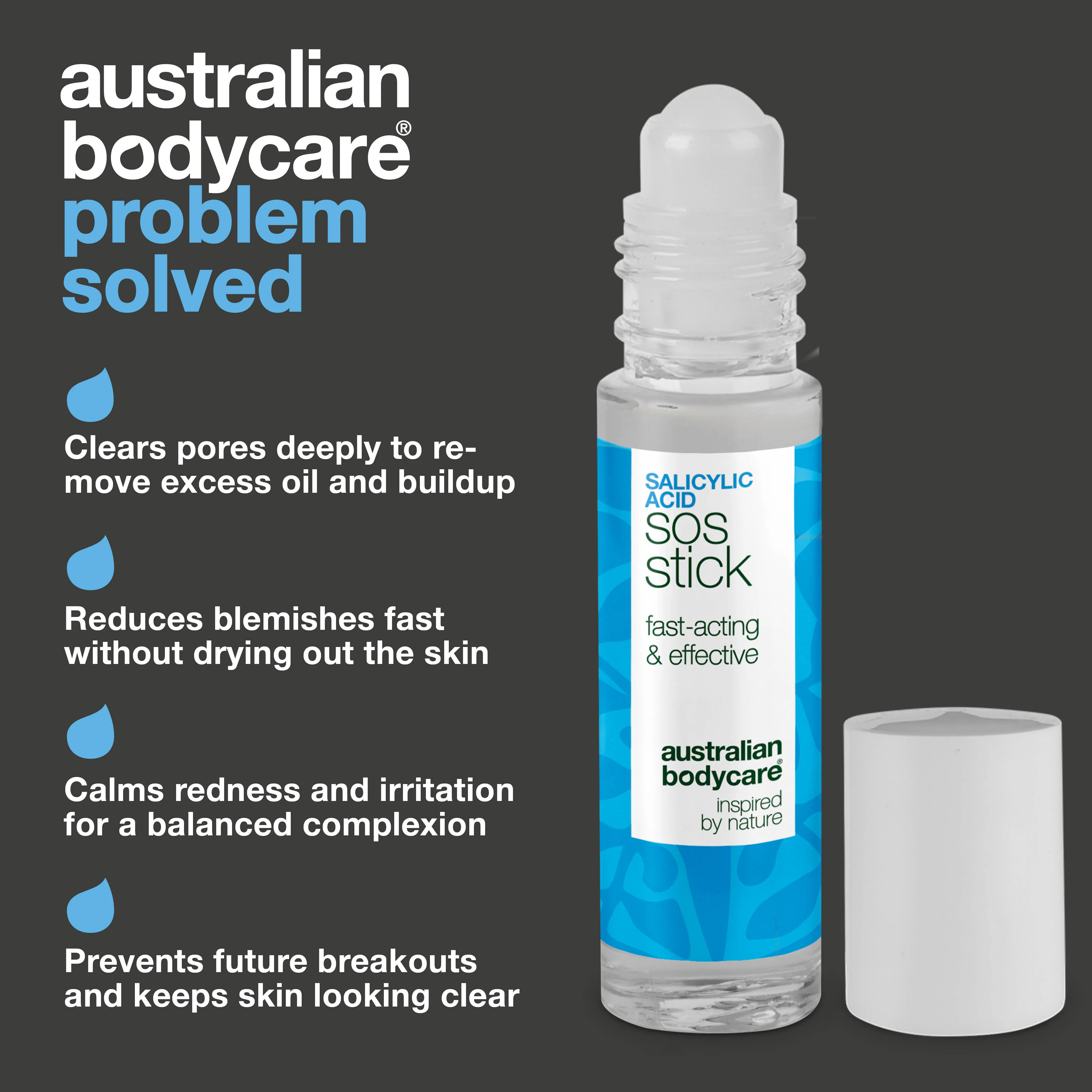 Salicylic Acid SOS Stick for blemishes and clogged pores — Salicylic Acid SOS Stick targets oily skin and impurities. Calms, clears, and restores balance. Contains Salicylic Acid. - Image 3