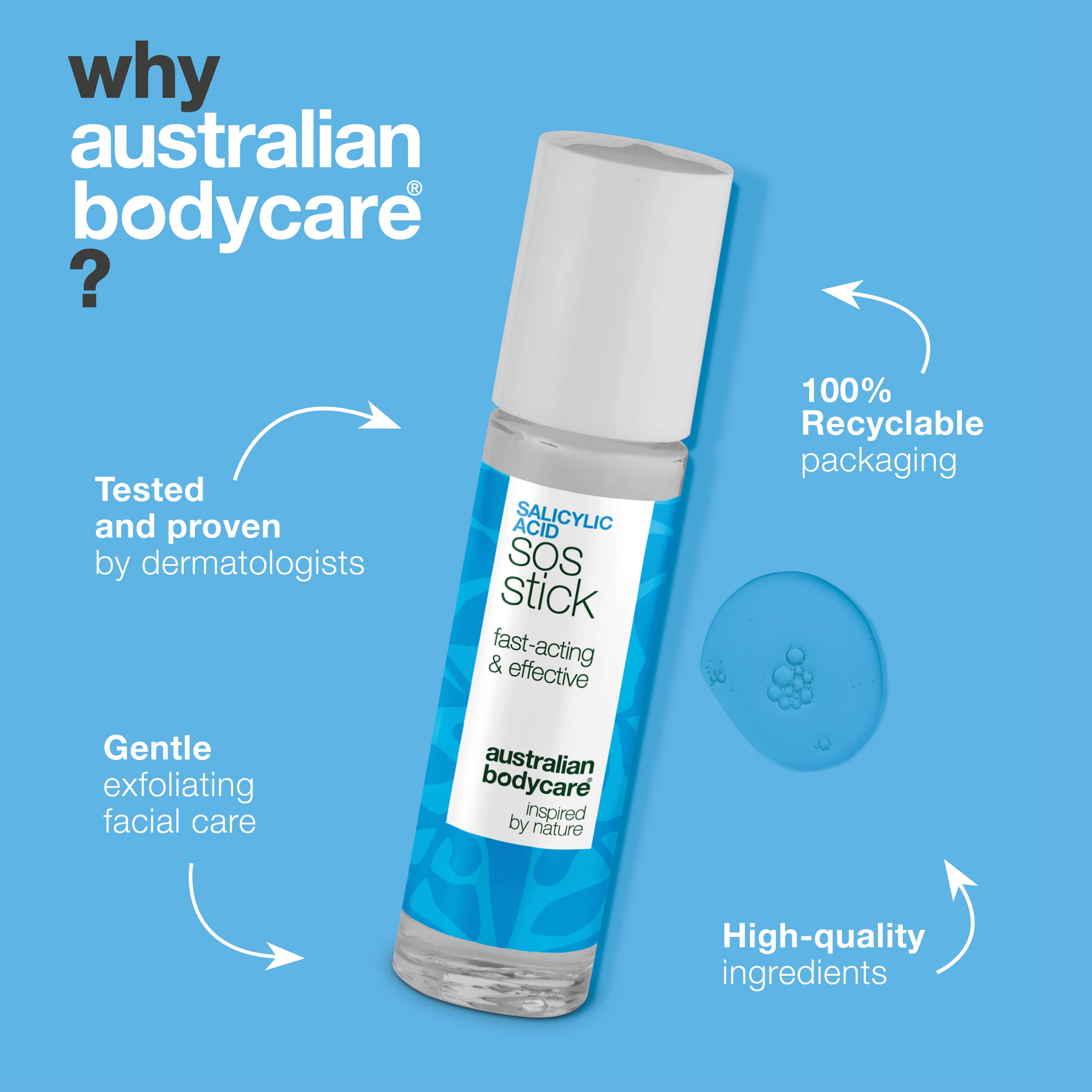 Salicylic Acid SOS Stick for blemishes and clogged pores — Salicylic Acid SOS Stick targets oily skin and impurities. Calms, clears, and restores balance. Contains Salicylic Acid. - Image 4