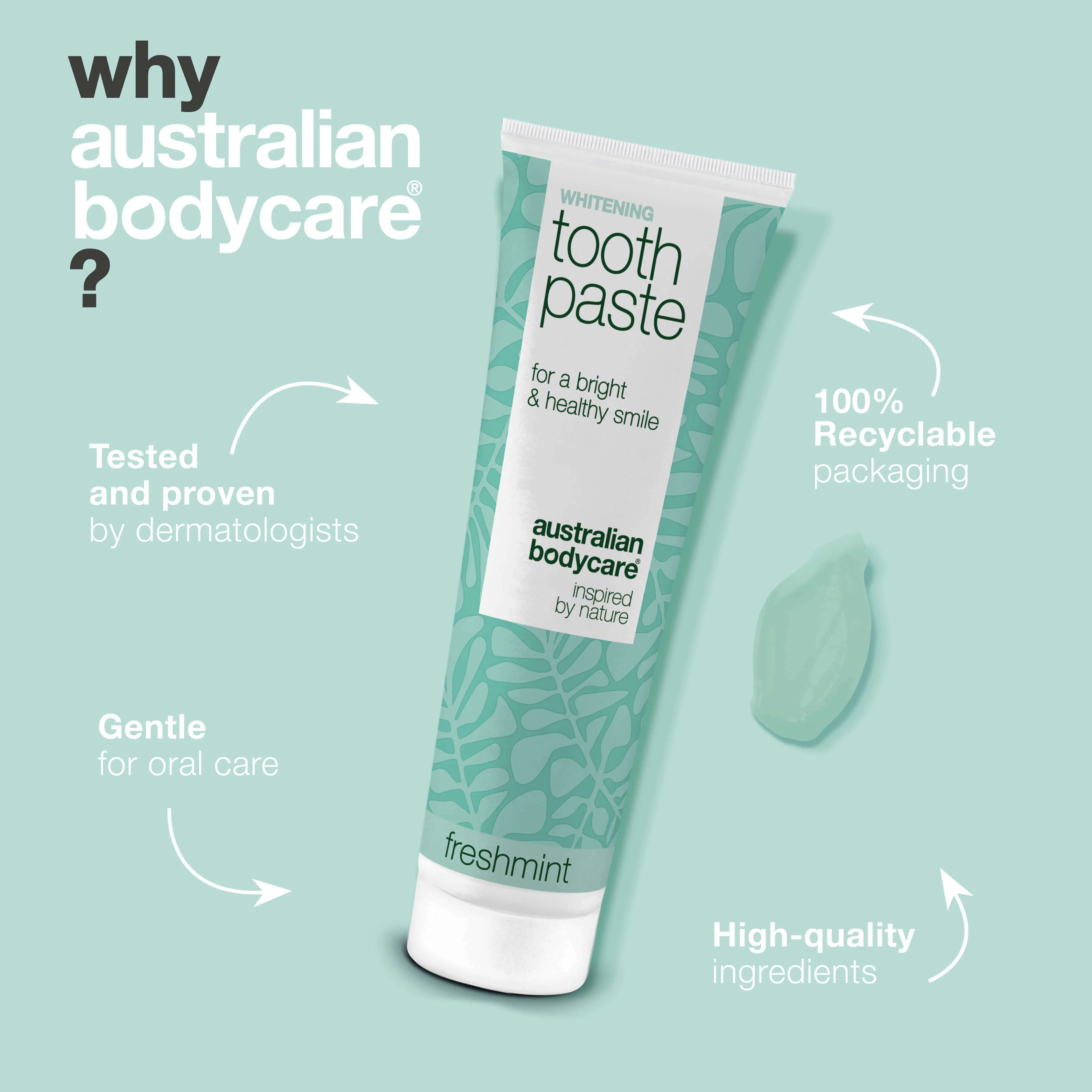 Whitening Toothpaste – Removes stains and gives white teeth — Whitening toothpaste that fights yellow teeth and strengthens enamel. With hydrated silica, alumina, and menthol for fresh breath. - Image 4